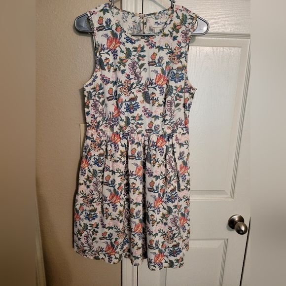 Madewell Dresses & Skirts - Blue and Pink Pleated A-Line Midi Skirt for Casual Wear